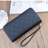 Double Zipper Hand Wallet Women Wallet Long Contrast Double Layer Wallet