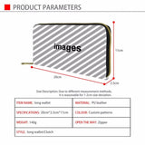 Cartoon Cat Puzzle Long Wallet PU Leather Clutch for Girls Zipper Purse