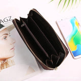 Women's Crocodile Leather Wallet, Large Capacity Clutch Zip