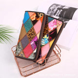 Women's Crocodile Leather Wallet, Large Capacity Clutch Zip