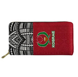 Kosrae Pohnpei Beach Tattoo Pattern Wallet Clutch Purse