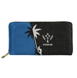 Kosrae Pohnpei Beach Tattoo Pattern Wallet Clutch Purse