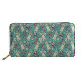 3D Floral Paint Women Purse Long Wallet for Lady
