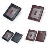 Men's Leather Wallet Slim Dollar Purse