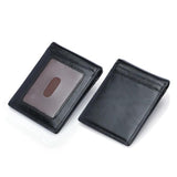 Men's Leather Wallet Slim Dollar Purse