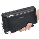 Men's Zipper Clutch Wallet Large Capacity Mobile Phone Bag