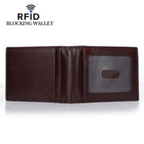 Weduoduo Men Money Clip Mini Wallet Genunie Leather