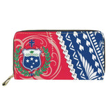 Hawaii Flower Polynesian Tribal Pattern Women's Wallet