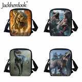 Ancient Dinosaur Pattern Crossbodybag for School Children Girls Boys Travel Bag