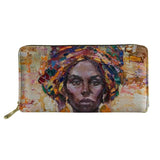 African American Girl Long Wallet Purse Handbag