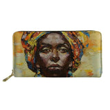 African American Girl Long Wallet Purse Handbag