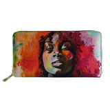 African American Girl Long Wallet Purse Handbag