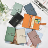 Women's Drawstring Wallet Long Leather Cosmetic Bag