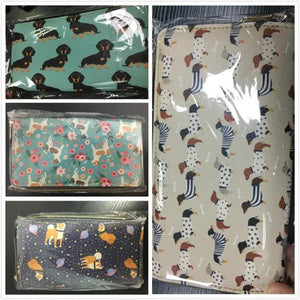 Sloth Print Ladies Leather Wallet Zipper Large Capacity Money Bag