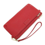 Women Chain Shoulder Bag Wallet Long Cosmetic Bag Leather Large Capacity Mobile