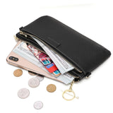 Women Chain Shoulder Bag Wallet Long Cosmetic Bag Leather Large Capacity Mobile