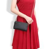 Women Chain Shoulder Bag Wallet Long Cosmetic Bag Leather Large Capacity Mobile