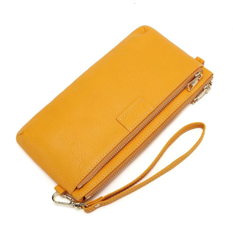 Women Chain Shoulder Bag Wallet Long Cosmetic Bag Leather Large Capacity Mobile