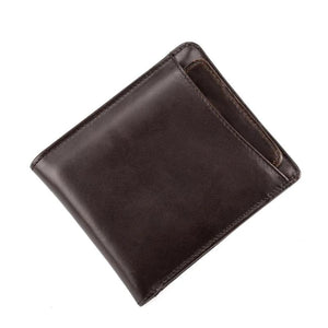 Men Leather Short Wallet Vintage Cowhide Casual Man Wallets Purse Credit&ID