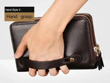 Men's Long PU Leather Wallet Clutch Purse