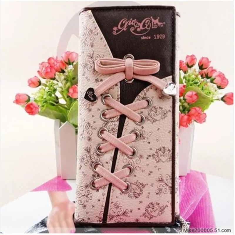 Women Wallets Locking Buckle Purses Messenger Bags A035