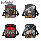 Cuphead Cartoon Crossbody Bag for Kids Boys Girls