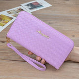 Female Purse PU Leather RFID Ladies Wallet Zipper Holder