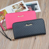 Female Purse PU Leather RFID Ladies Wallet Zipper Holder