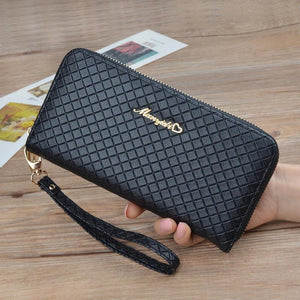 Female Purse PU Leather RFID Ladies Wallet Zipper Holder