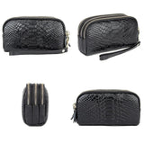 Snake Skin Clutch Purse High Capacity Wallet