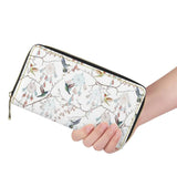 Dream Catcher Bird Print Long Wallet Girls Zipper Clutch Cartras