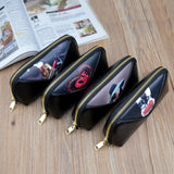 Retro Long Lady Wallets PU Leather Phone Holder Zipper Lady Wallet