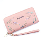 Vintage PU Leather Zipper Long Women's Wallet Phone Holder
