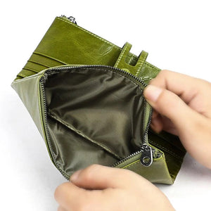 Vintage Women RFID Wallet Leather Long Purse Ladies Clutch Wallet