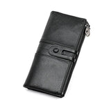 Vintage Women RFID Wallet Leather Long Purse Ladies Clutch Wallet