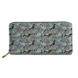 3D Floral Paint Long Wallet Lady Purse Girls Shopping Teen Girl Handbag