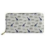 Patchwork Tropical Safari Print Travel Wallet for Women