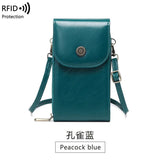 Oilskin Vertical Crossbody Bag Small Shoulder Mobile Bag