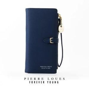 PU Leather Zipper Wallet Women's Long Purse Clutch Hand bag