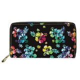 Polynesian Tribal Hawaii Print Zipper Women's Wallet