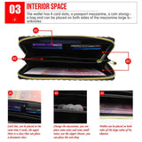 Leather Hawaii Flower Polynesian Tribal Pattern Women's Wallet