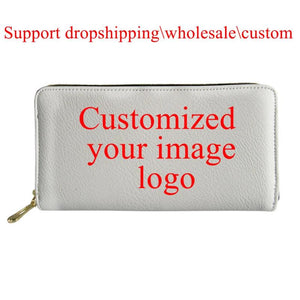 Polynesian Tribal Hawaii Flower Pattern Women's Wallet Long Purses