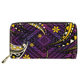 Hawaii Flower Print Women's Wallet Polynesian Tribal Design