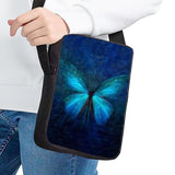 Jackherelook School Girl Crossbody Bag Luminous Butterfly Pattern School Bags