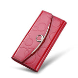 Patent Leather Women's Wallet Clutch Long Hasp