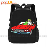 Cat Dip Fear Loathing Backpack Large Capacity Art Print Storage Bag