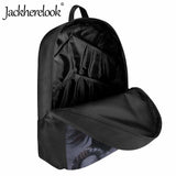 Jackherelook Gothic Anime Girl Pattern Schoolbag for Teenagers