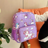 Unicorn Rainbow Primary School Bag Double Shoulder Backpack