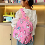 Unicorn Rainbow Primary School Bag Double Shoulder Backpack