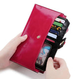 RFID Long Leather Wallet Soft Women's Clutch